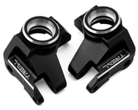 Treal Hobby SCX6 Aluminum Front Steering Knuckles (Black) (2)