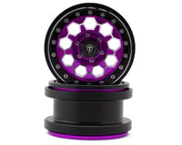 Treal Hobby Type B 2.9" 10-Hole Honeycomb Beadlock Wheels (Purple) (2) (237g)