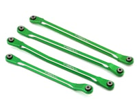 Treal Hobby SCX6 Aluminum Upper Links Set (Green) (Std Length) (4)
