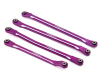 Treal Hobby SCX6 Aluminum Upper Links Set (Purple) (Std Length) (4)