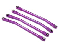 Treal Hobby SCX6 Aluminum High Clearance Link Set (Purple) (4)