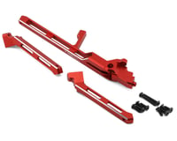 Treal Hobby Aluminum Rear Chassis Brace & Towers Set for Traxxas Sledge (Red)