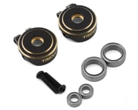 Treal Hobby TRX-4M Brass Front Steering Knuckles (Black) (2) (18.6g)