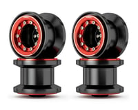 Treal Hobby 7075 Aluminum Beadlock Wheels for Traxxas® TRX-4MT™ (Black/Red)