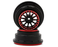 Treal Hobby Type A Aluminum Beadlock Wheels for Traxxas® UDR® (Black/Red) (2)