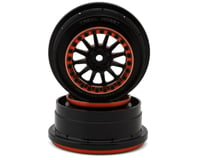 Treal Hobby Type B Aluminum Beadlock Wheels for Traxxas® UDR® (Black/Orange) (2)