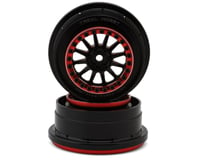 Treal Hobby Type B Aluminum Beadlock Wheels for Traxxas® UDR® (Black/Red) (2)