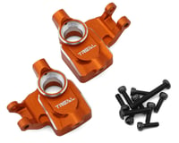 Treal Hobby Axial UTB18 Aluminum Front Steering Knuckles (Orange)