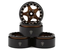 Treal Hobby Type E 1.9" Classic 5-Spoke Beadlock Wheels (Bronze/Black) (4)