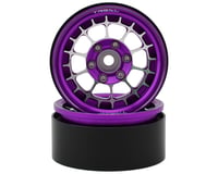 Treal Hobby Type A 1.9'' Spoked Beadlock Wheels (Purple) (2)