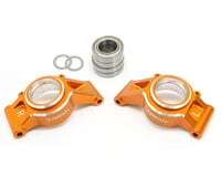 Treal Hobby 7075 Aluminum Rear Hub Set for Traxxas® X-Maxx® (Orange) (2)