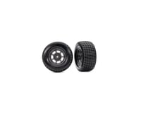 Traxxas Slash® Modified Hoosier® Pre-Mounted Dirt Oval Tires (Grey) (2) (Rear)