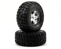 Traxxas Kumho Venture MT Tire w/SCT Rear Wheel (2) (Satin Chrome) (Standard)