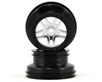 Traxxas Dual Profile Split-Spoke SCT Wheels (Satin Chrome/Black-2) (Slayer Pro)