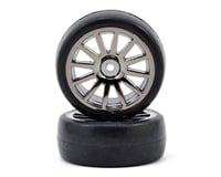 Traxxas LaTrax Pre-Mounted Slick Tires & 12-Spoke Wheels (Black Chrome) (2)