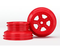 Traxxas Wheels, Sct Red, Beadlock Style, Dual Profile (2)