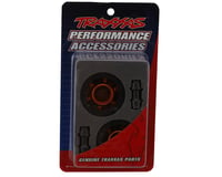 Traxxas X-Maxx/XRT 4WD Aluminum Wheelie Bar Wheels (Orange) (2)