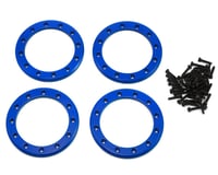 Traxxas Aluminum 2.2" Beadlock Rings (Blue) (4)