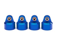 Traxxas GT-Maxx Aluminum Shock Caps (Blue) (4)