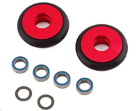 Traxxas Bandit/Rustler/Stampede 2WD Aluminum Wheelie Bar Wheels (Red) (2)