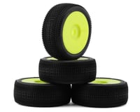 TZO Tires 501 1/8 Buggy Pre-Glued Tire Set (Yellow) (4) (Medium)