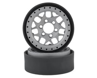 Vanquish Products KMC XD127 Bully 1.9" Beadlock Crawler Wheels (Silver) (2)