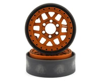 Vanquish Products KMC 1.9" XD229 Machete V2 Beadlock Crawler Wheels (Orange) (2)