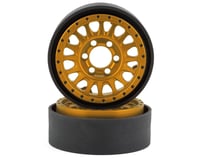 Vanquish Products KMC KM445 Impact 1.9" Beadlock Crawler Wheels (Gold) (2)