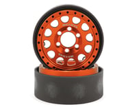 Vanquish Products Method 105 1.9" Beadlock Crawler Wheels (Orange/Black) (2)