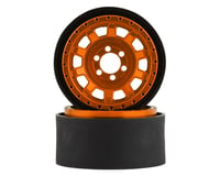 Vanquish Products KMC KM236 Tank 2.2" Beadlock Crawler Wheels (Orange) (2)