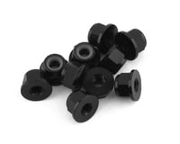 Vision Racing 3mm Aluminum Flanged Locknuts (Black) (10)