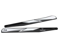 Vulcan Rotors EVO VP 716mm Carbon Fiber Main Blade Combo Set (Silver)