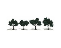 Woodland Scenics Ready-Made Tree, Dark Green 2-3" (4)
