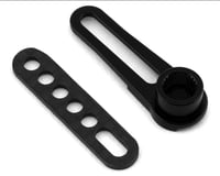 WRAP-UP NEXT Aluminum Long Adjustable Servo Horn (Black) (23T-Sanwa/KO)