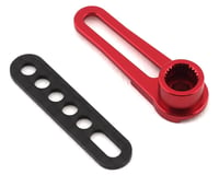 WRAP-UP NEXT Aluminum Long Adjustable Servo Horn (Red) (23T-Sanwa/KO)