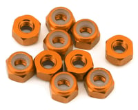 eXcelerate 3mm Aluminum Lock Nuts (Orange) (10)