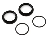 XRAY X4 '24 XLP Aluminum Shock Pre-Load Adjustment Collar w/O-Rings (Black) (2)