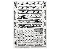 XRAY RX8 Sticker Sheet (White)
