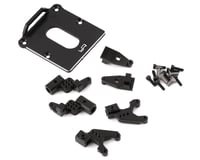 Yeah Racing Axial SCX24 Front & Rear Adjustable Shock Mounts w/ESC Plate (Black)