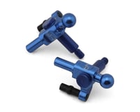 Yeah Racing Kyosho Mini-Z Aluminum Steering Knuckles (Blue) (2) (+2 Camber)