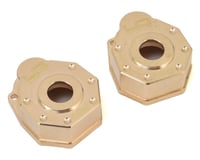 Yeah Racing Traxxas TRX-4 Brass Portal Cover Set (2) (42g)