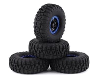 Yeah Racing Claw 1.9" Pre-Mounted Tires w/Aluminum Beadlock Wheels (Black) (4)