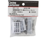 Yokomo MO2.0 High Precision Machined Titanium Screws Set (Natural)