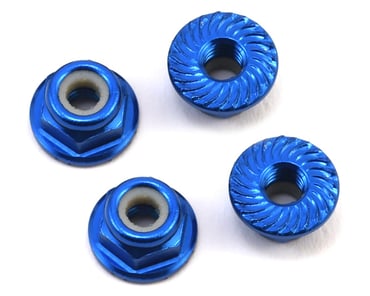 6 Colors to Choose from Apex RC Products 4mm Serrated Aluminum Nylon Wheel Nuts Set