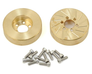 2 - Brass 1.55 RC4WD Beef Tubes BEEF PATTIES Scale Brake Rotors/Weights