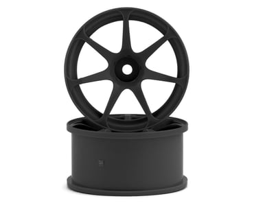 Topline N Model V3 High Traction Drift Wheels (Black) (2) (5mm Offset)  w/12mm Hex