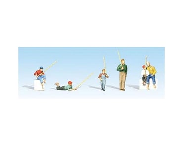 Woodland Scenics Fly Fishermen HO Scale A1910 6 Pcs for sale online 