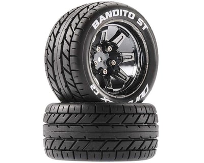 4 F Duratrax DTXC3631 1/8 Posse Buggy Tires C3 Mounted On White Wheels R