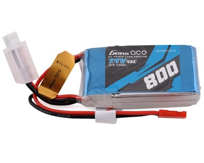 Gens Ace 25C 1200mAh 3S1P 11.1V Saddle Airsoft Gun Lipo Battery with T Plug  - Gens Ace
