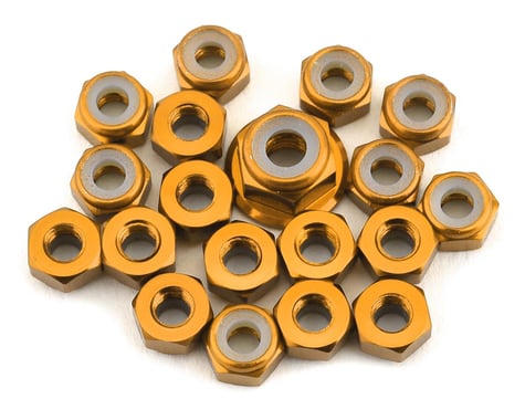 175RC TLR 22 5.0 Aluminum Nut Set (Gold) (19)